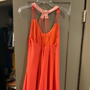 Flowy orange dress